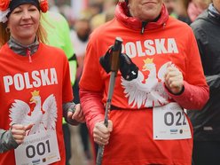 Łódź. Bieg Niepodległości w parku Julianowskim