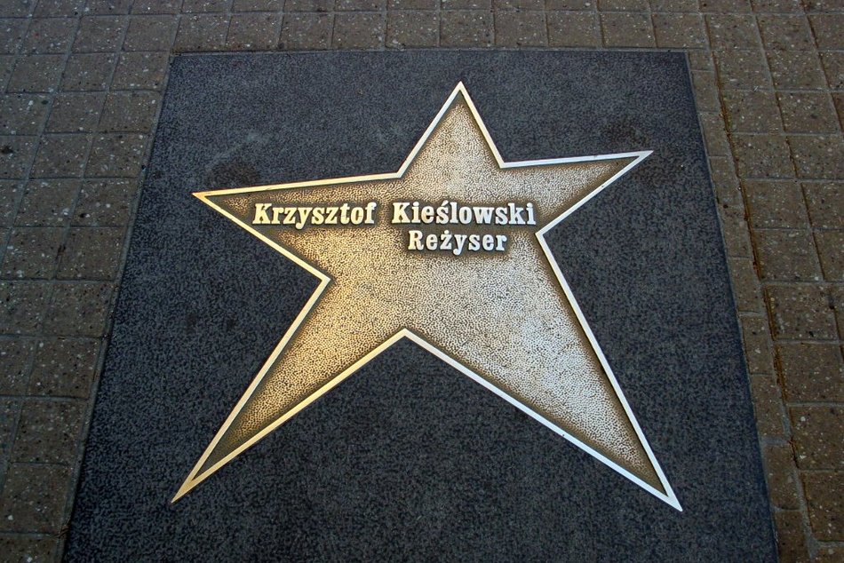 Gwiazda Krzysztofa Kieślowskiego na ul. Piotrkowskiej w Łodzi