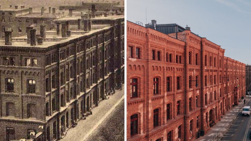 Łódź. Ogrodowa w Łodzi kiedyś i dziś. Od XIX-wiecznych fabryk po nowoczesność