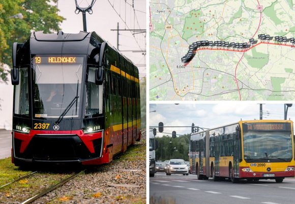 Łódź. Tramwaj, mapa i autobus