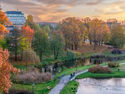 Park Helenów w jesiennej scenerii