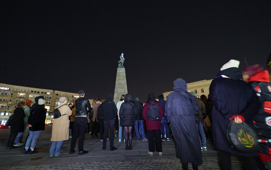 Projekcja na placu Wolności