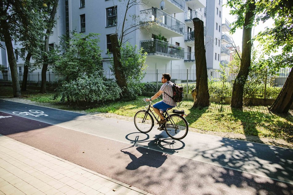 Droga rowerowa w Łodzi