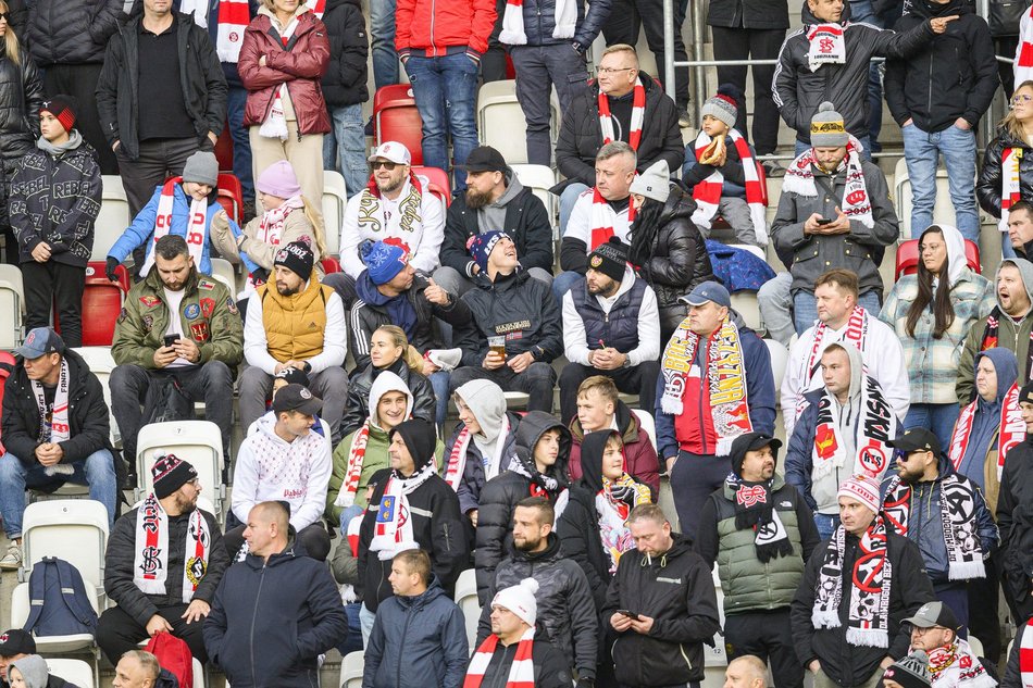 Kibice na meczu ŁKS Łódź - Ruch Chorzów
