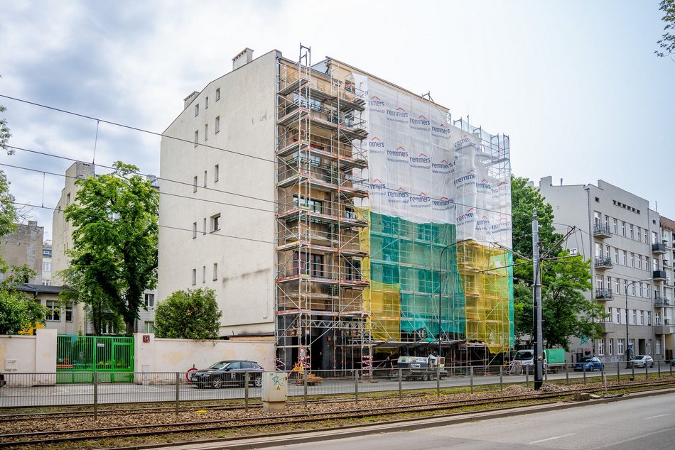 Łódź. Remont modernistycznej kamienicy przy Kościuszki