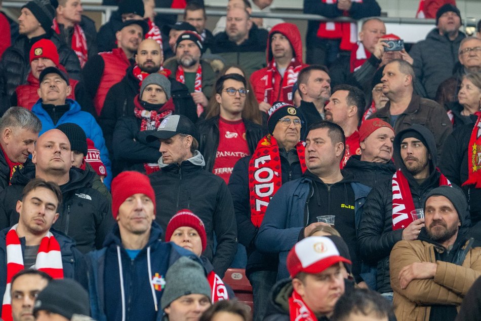Łódź. Kibice na meczu Widzew Łódź - Lech Poznań. Byłeś/aś? Znajdź się w galerii!