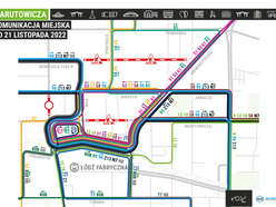 Narutowicza - komunikacja MPK Łódź