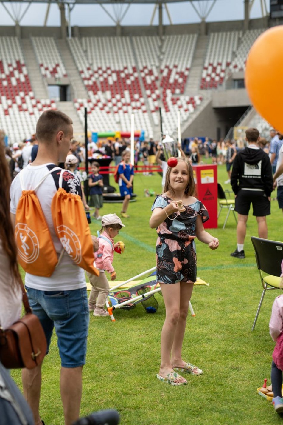 Piknik sportowy na stadionie ŁKS