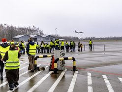 Święty Mikołaj wylądował na lotnisku w Łodzi