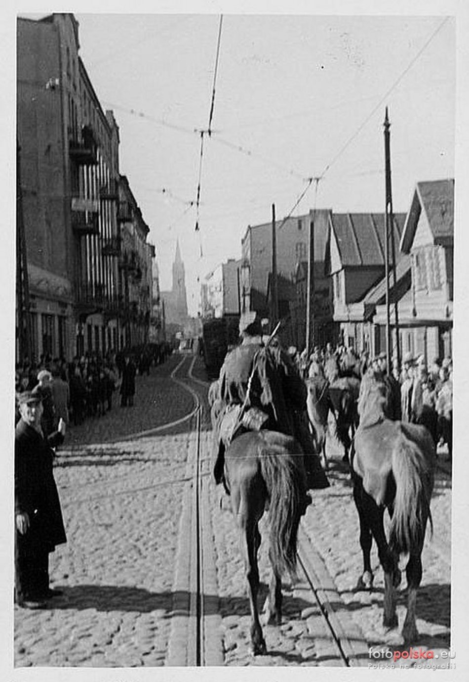 Ulica Wojska Polskiego przy ul. Franciszkańskiej - wrzesień 1939
