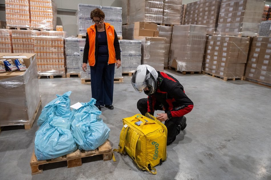 Łódź. Bank Żywności i Glovo łączą siły