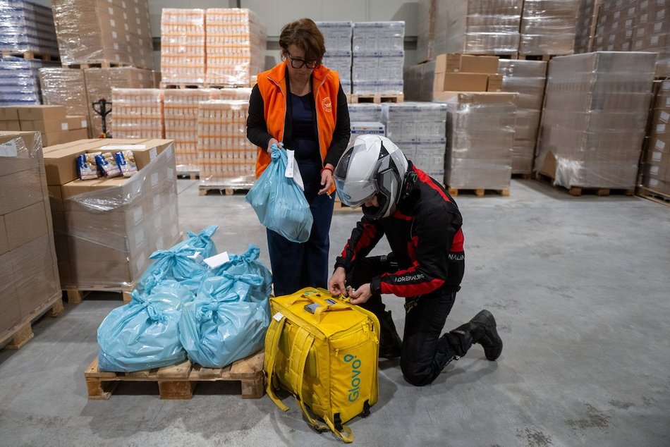 Łódź. Bank Żywności i Glovo łączą siły