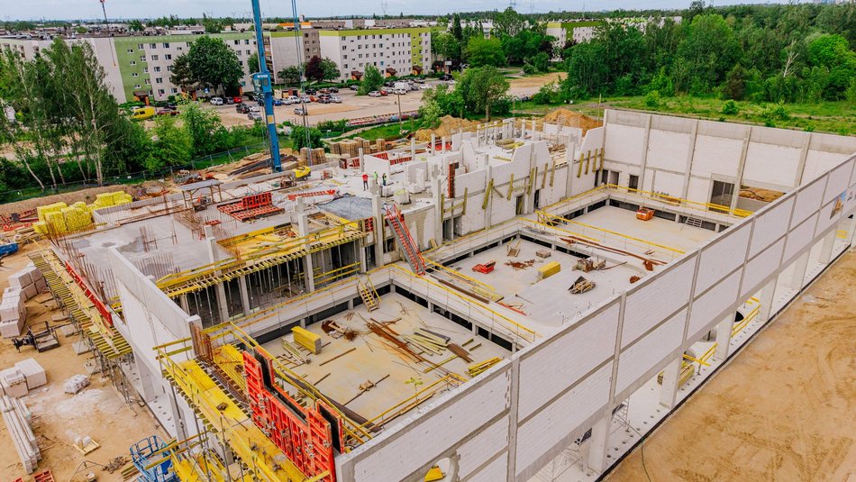 Aquapark Widzew w Łodzi. Zdjęcia z budowy