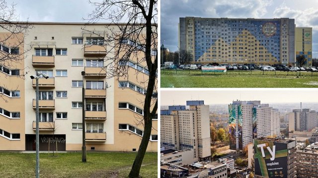 Te bloki w Łodzi są inne niż wszystkie! Wieża, szklane ściany i... piramidy [ZDJĘCIA]