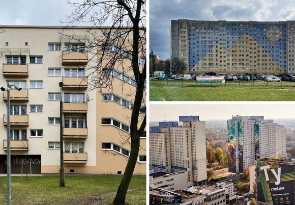 Łódź. Oryginalne bloki w Łodzi