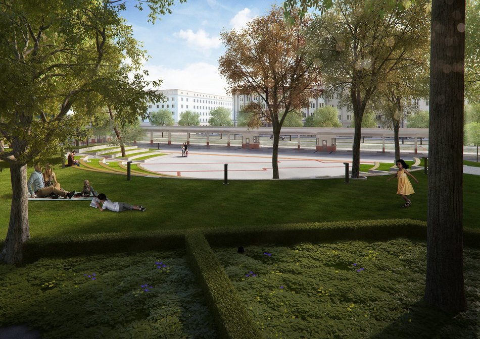 Park Staromiejski w Łodzi - wizualizacja