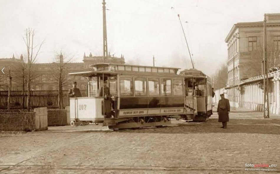 [Translate to Ukraiński:] Tramwaj na ulicach Łodzi - lata 1899-1900