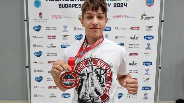 Bokser ŁKS Łódź, Olivier Hojeński z brązowym medalem na Hungarian Kickboxing World Cup 2024