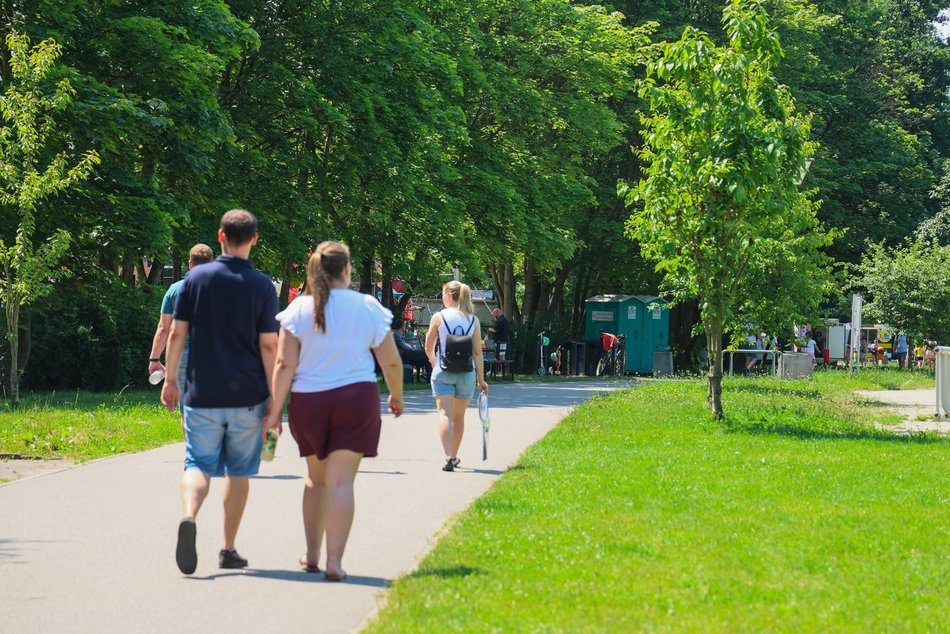 Łódź. Park na Młynku w Łodzi