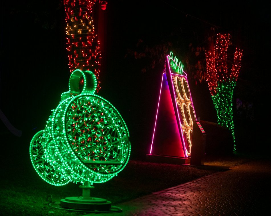 Park Miliona Świateł w Łodzi dzień przed otwarciem