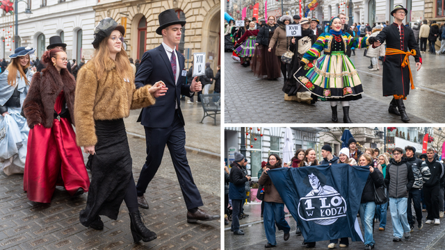 Polonez dla Łodzi 2026. Pół tysiąca maturzystów zatańczyło na Piotrkowskiej! [ZDJĘCIA]