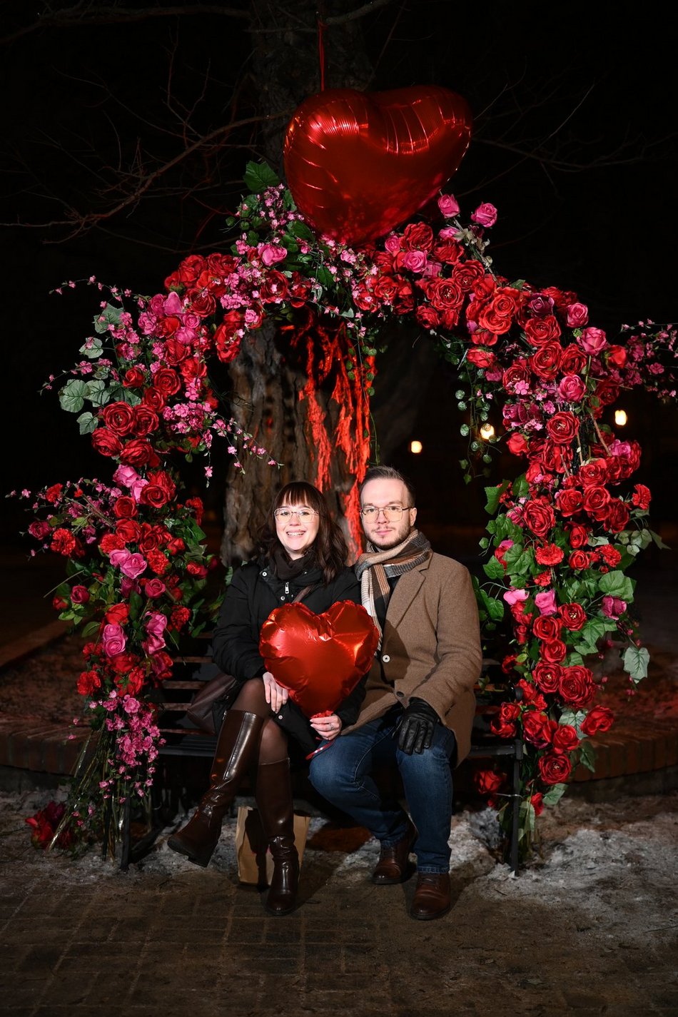 Łódź. Walentynki w Pasażu Rubinsteina w Łodzi. Aż czuć miłość w powietrzu!