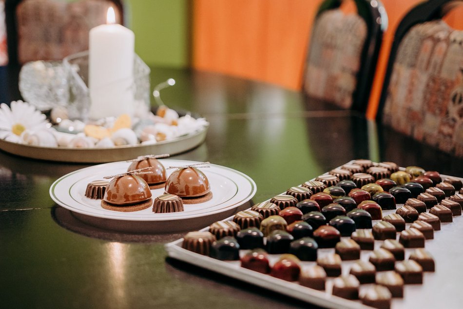 Praliny robione przez uczniów