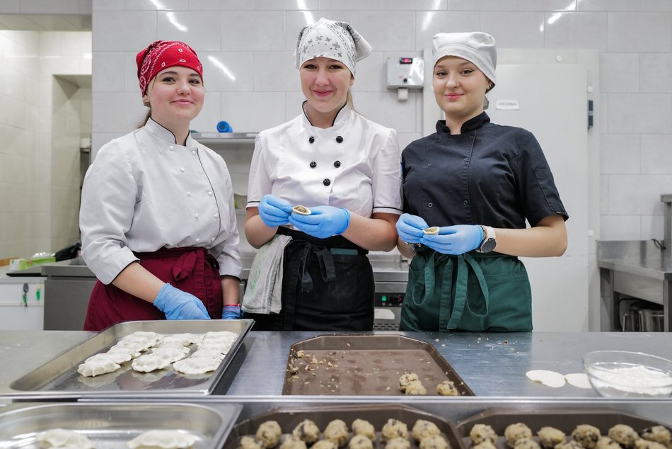 Świąteczne gotowanie w Zespole Szkół Gastronomicznych w Łodzi