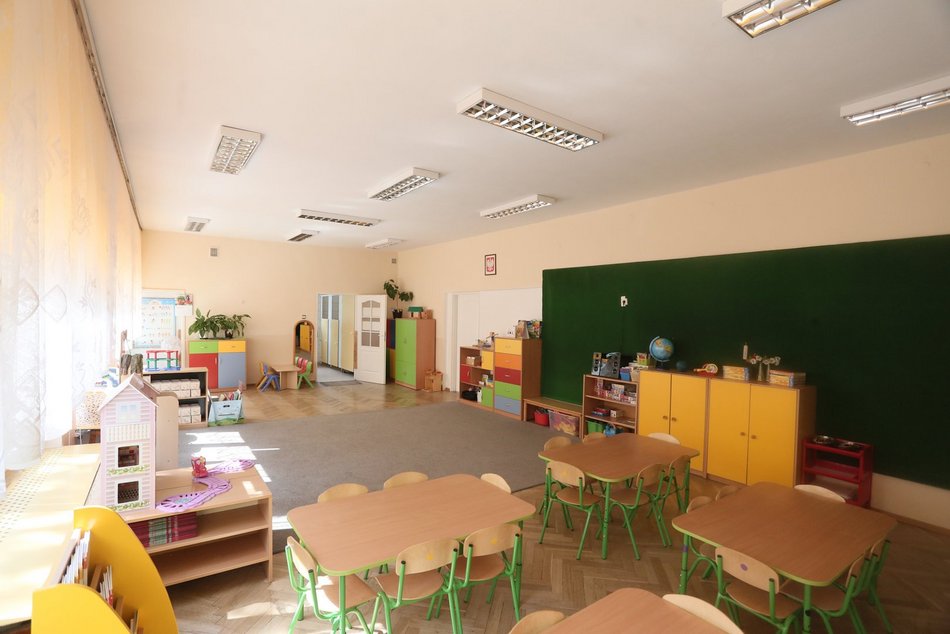 Przedszkole Miejskie nr 159 w Łodzi po przeprowadzonym w 2023 roku remoncie