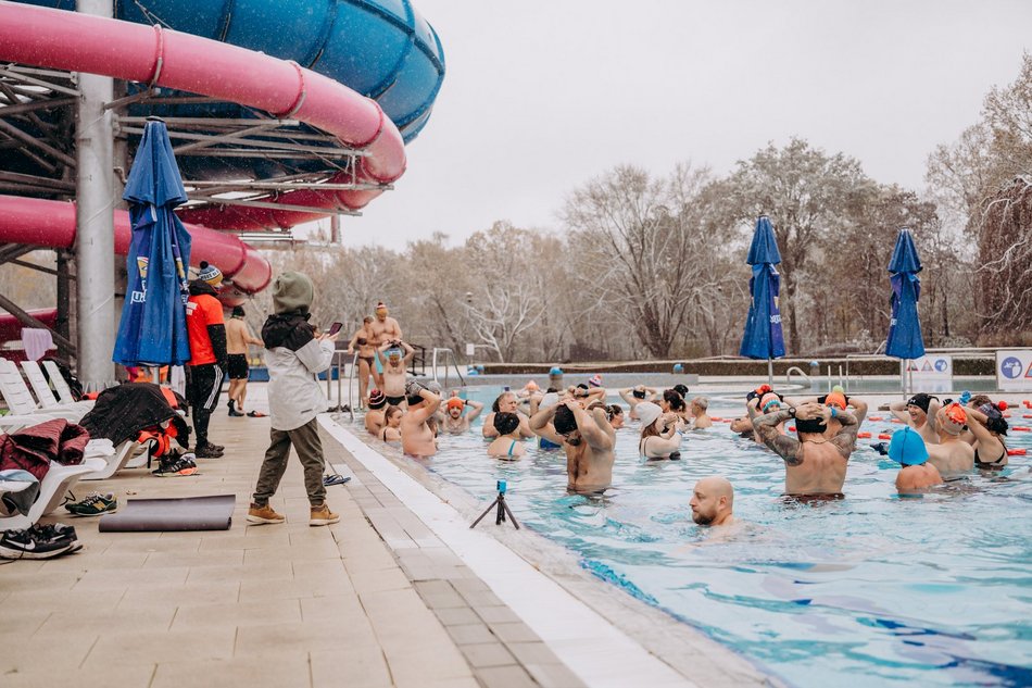 Aquapark Fala, morsowanie, pierwszy śnieg