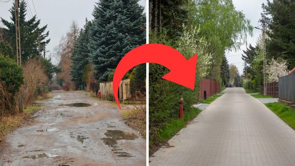 Łódź. Były gruntówki, jest asfalt! Drogi w Łodzi z nową nawierzchnią