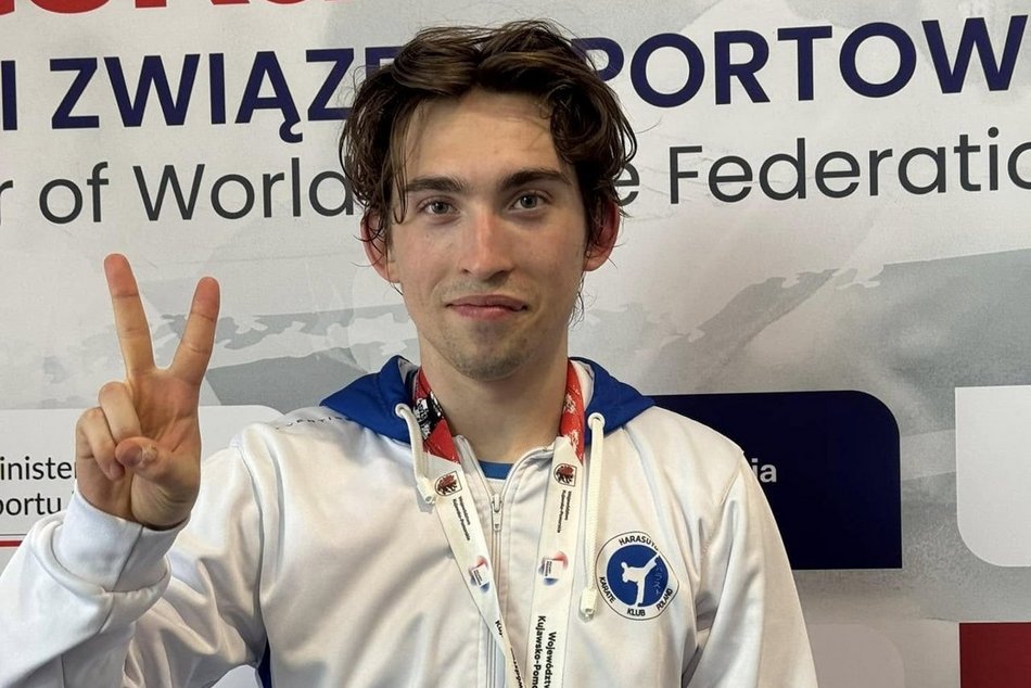 Łódź. W drodze na szczyt. Kacper Gąsiorowski z Łodzi wicemistrzem Polski w karate!