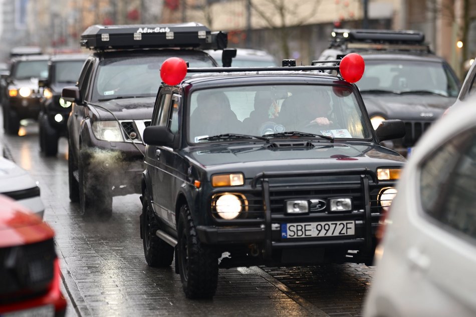 Łódź. WOŚP 2026 w Łodzi. Motoszarża po raz pierwszy opanowała Piotrkowską! [ZDJĘCIA]