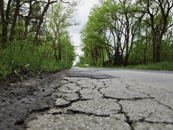 Widok na ulicę Rąbieńską przed remontem