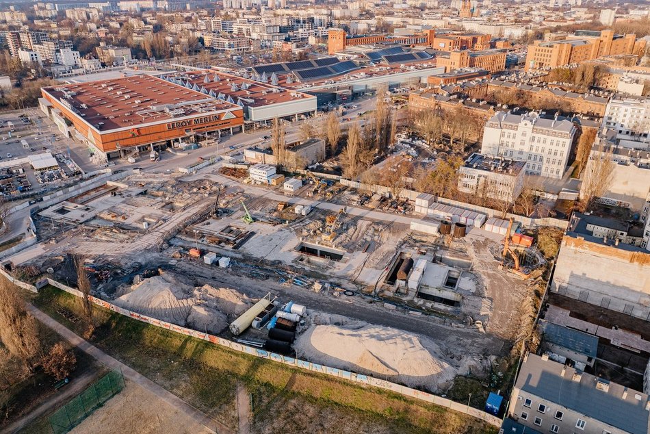 Wizualizacje stacji tunelu po Łodzią