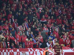 Kibice na meczu Widzewa Łódź z Górnikiem Zabrze