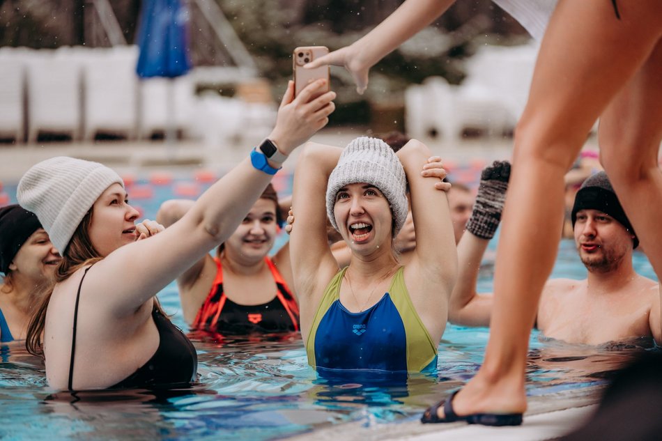 Aquapark Fala, morsowanie, pierwszy śnieg