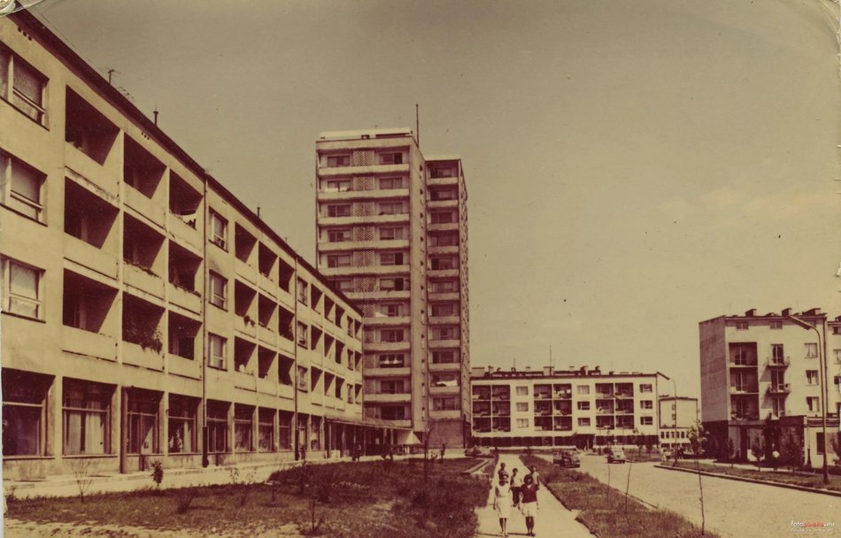 Łódź. Ulica Boya-Żeleńskiego - lata 1974-1975