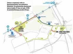 Łódź Summer Festival 2025. Zmiany w ruchu i objazdy w centrum i na Retkini