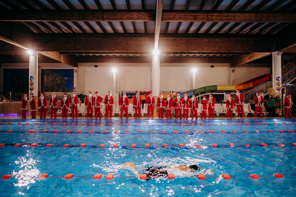 Aquapark Fala opanowały Mikołaje