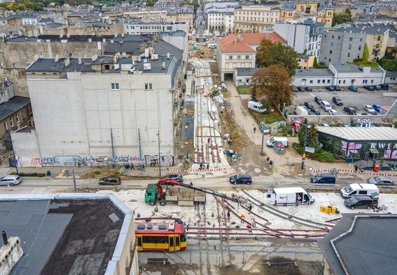 Budowa torowiska, wstrzymanie ruchu tramwajów na Zachodniej