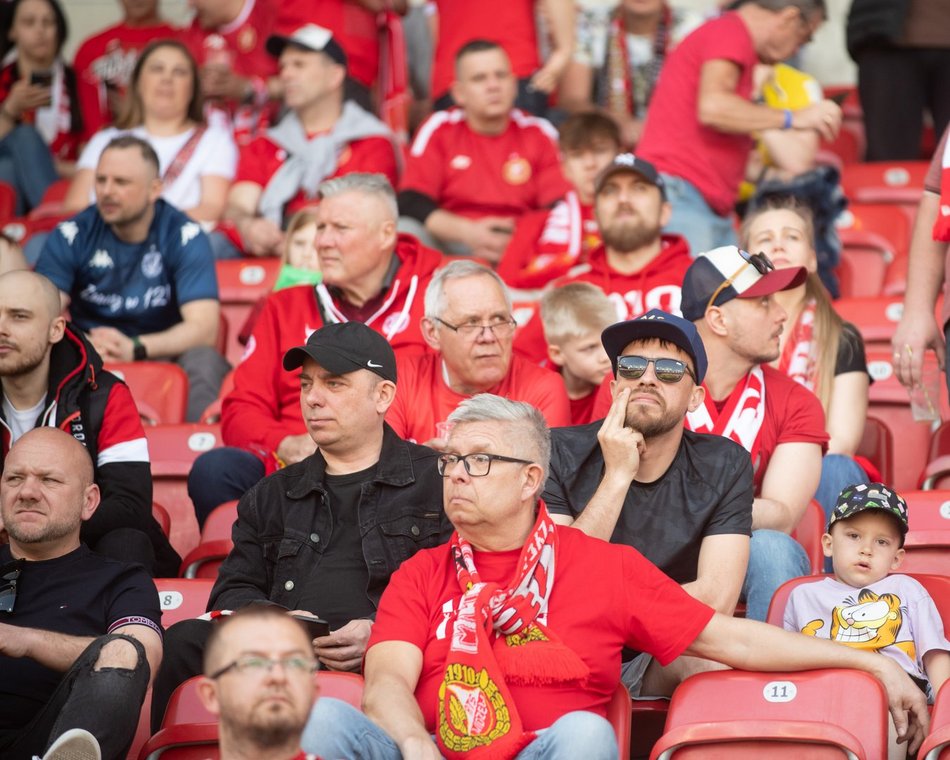 Kibice na meczu Widzew Łódź - Piast Gliwice