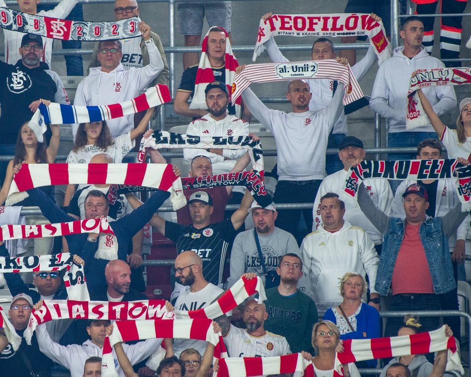Kibice na meczu ŁKS Łódź z Wisłą Kraków!