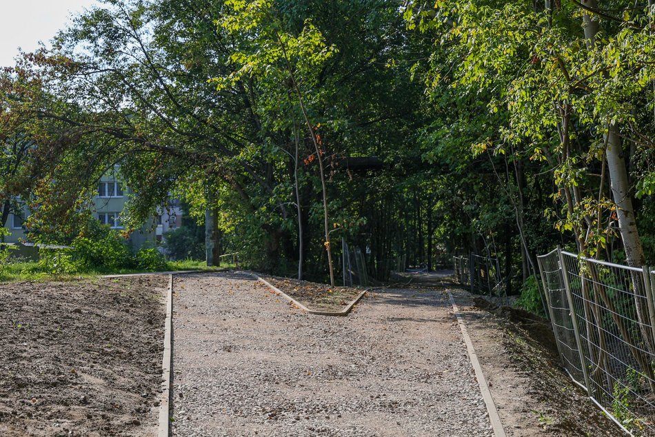 Budowa drogi rowerowej na Księżym Młynie w Łodzi