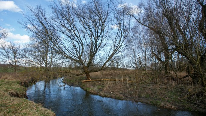 Łódź. Rzeka Ner w Łodzi
