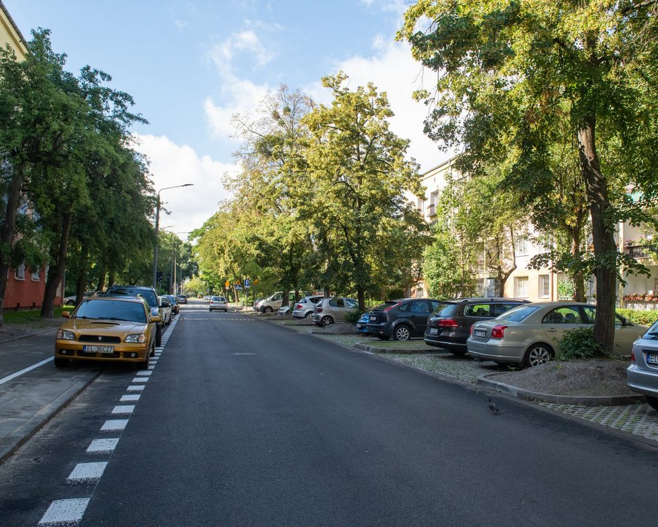 Ulica Ossowskiego po remoncie 