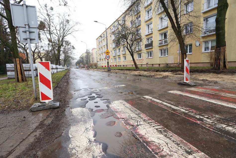 Remont ul. Ossowskiego w Łodzi
