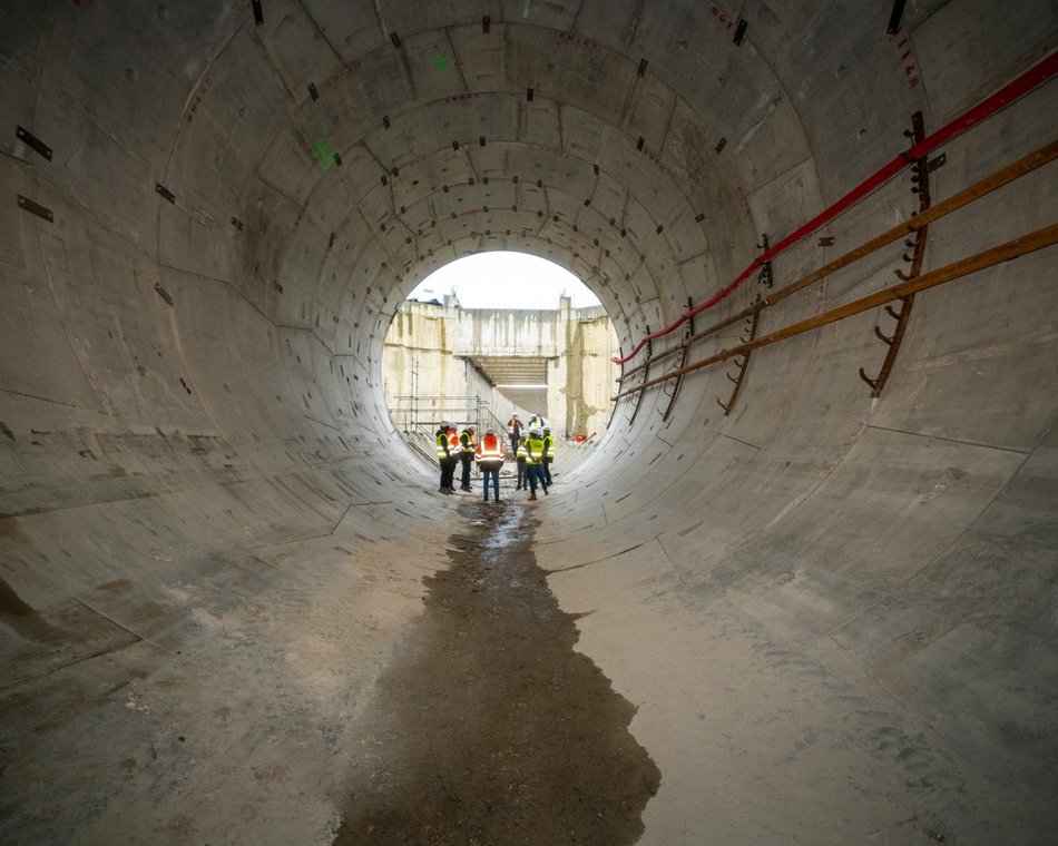 Tunel średnicowy pod Łodzią. Budowa stacji Łódź Polesie