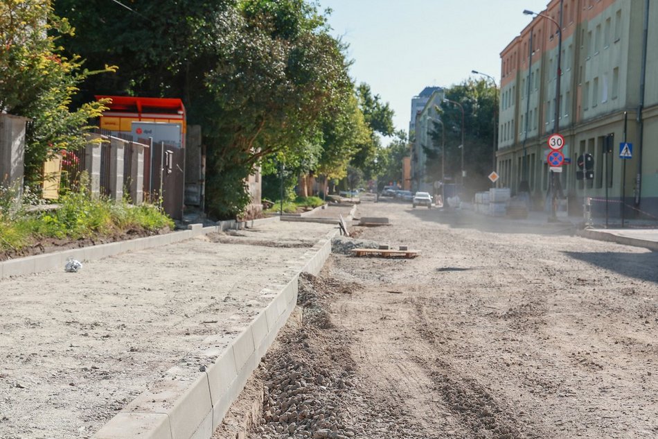 Łódź. Remonty na Bałutach