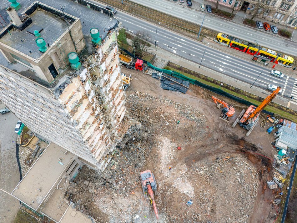 Rozbiórka hotelu Światowit